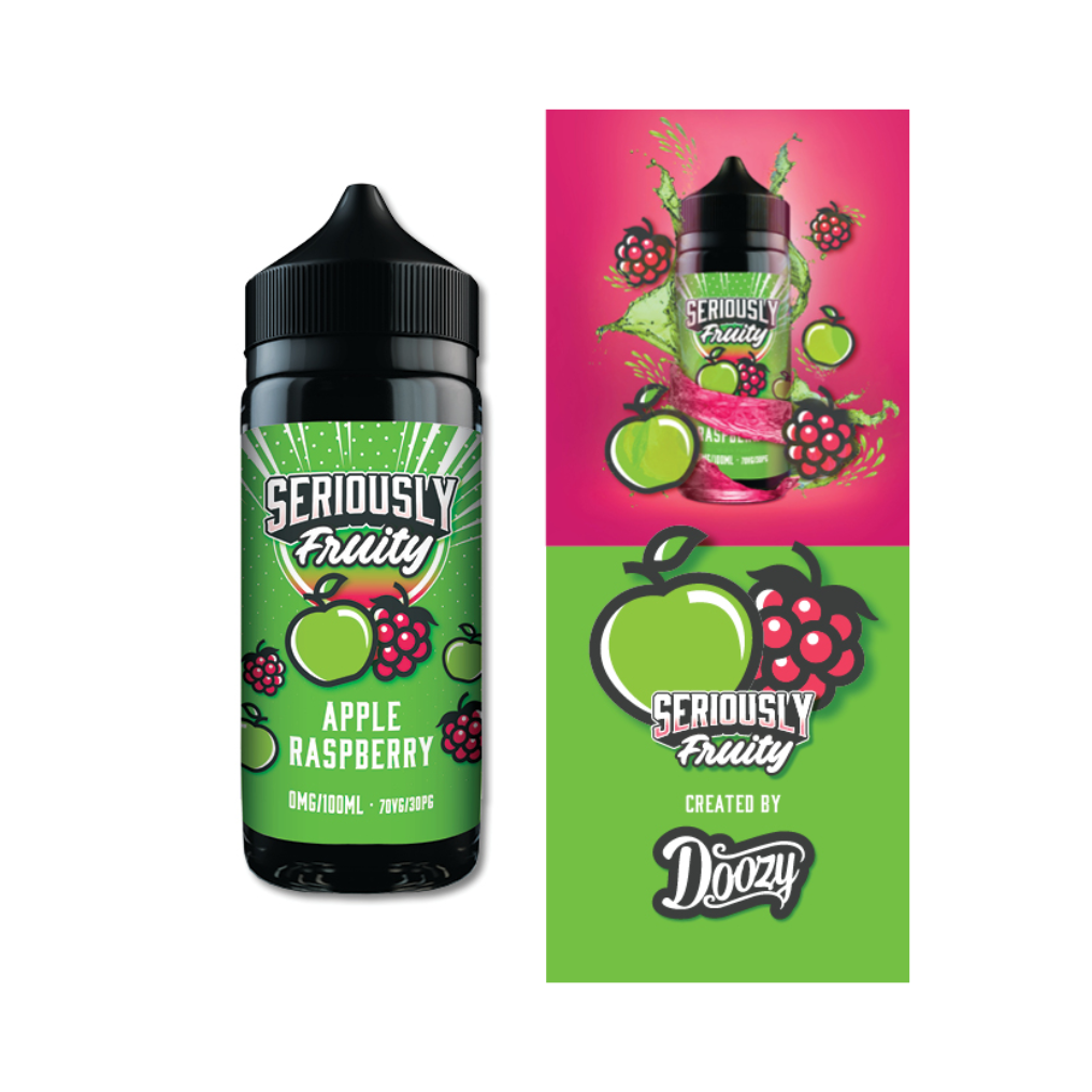 Seriously Fruity Apple Raspberry E-liquid 100ml Shortfill