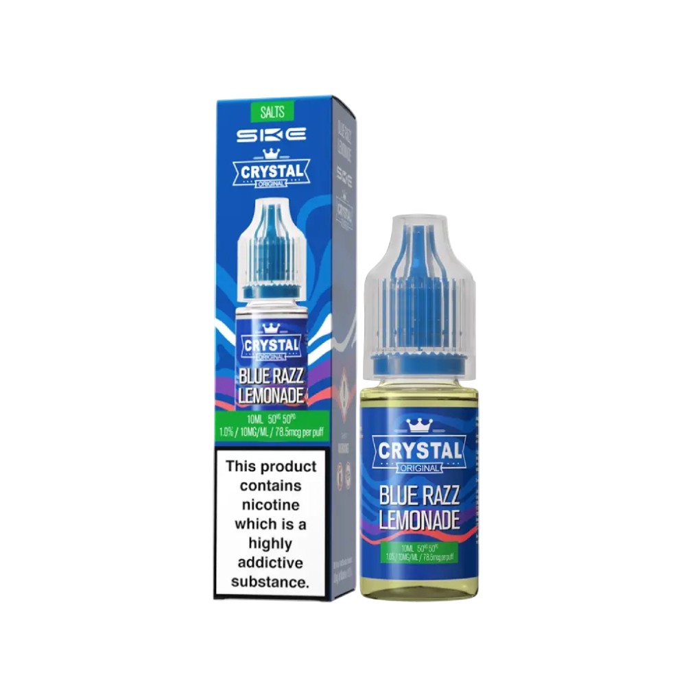 Blue Razz Lemonade Nic Salt E-Liquid by SKE Crystal Original 10ml