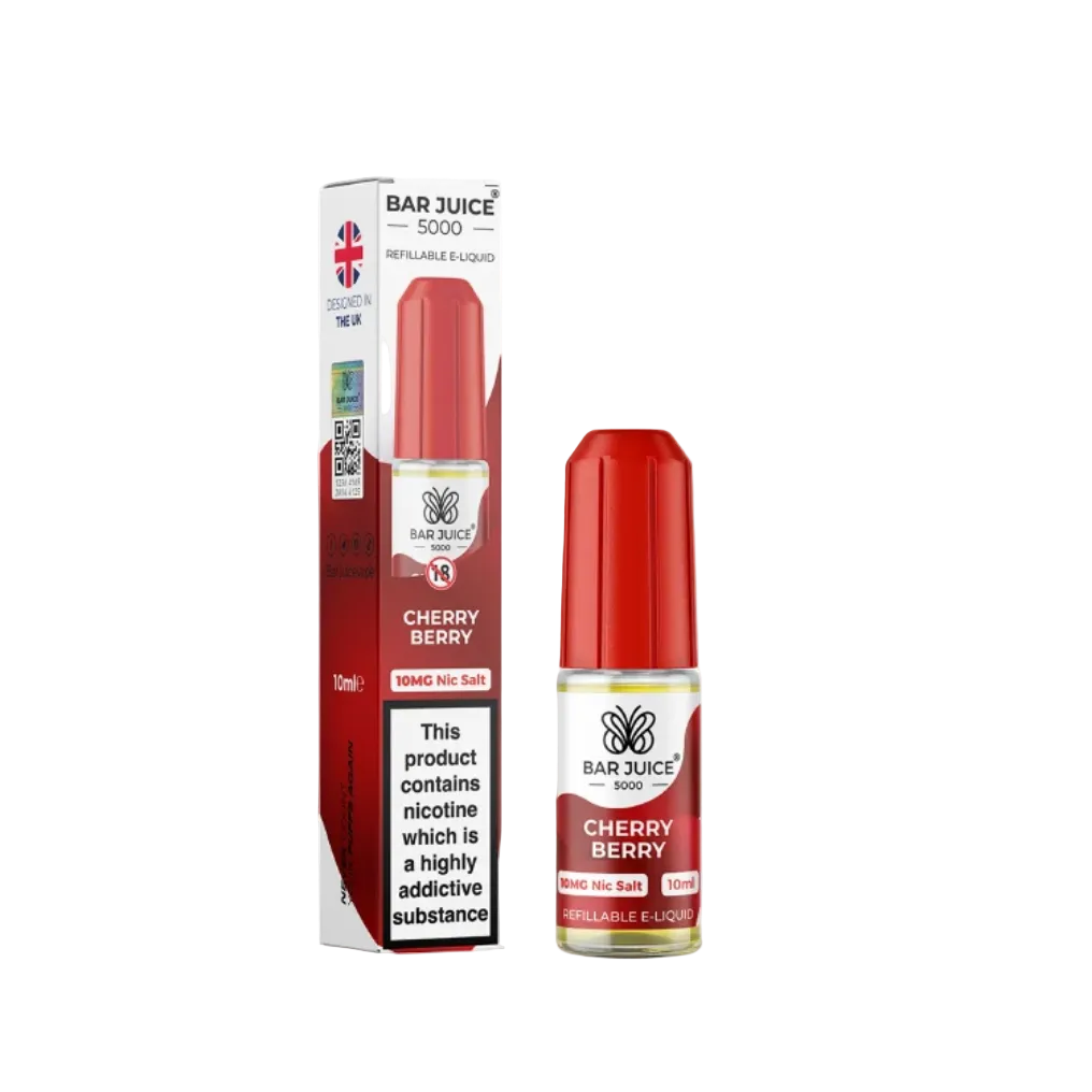 Cherry Berry Nic Salt E-Liquid by Bar Juice 5000 Salts 10ml