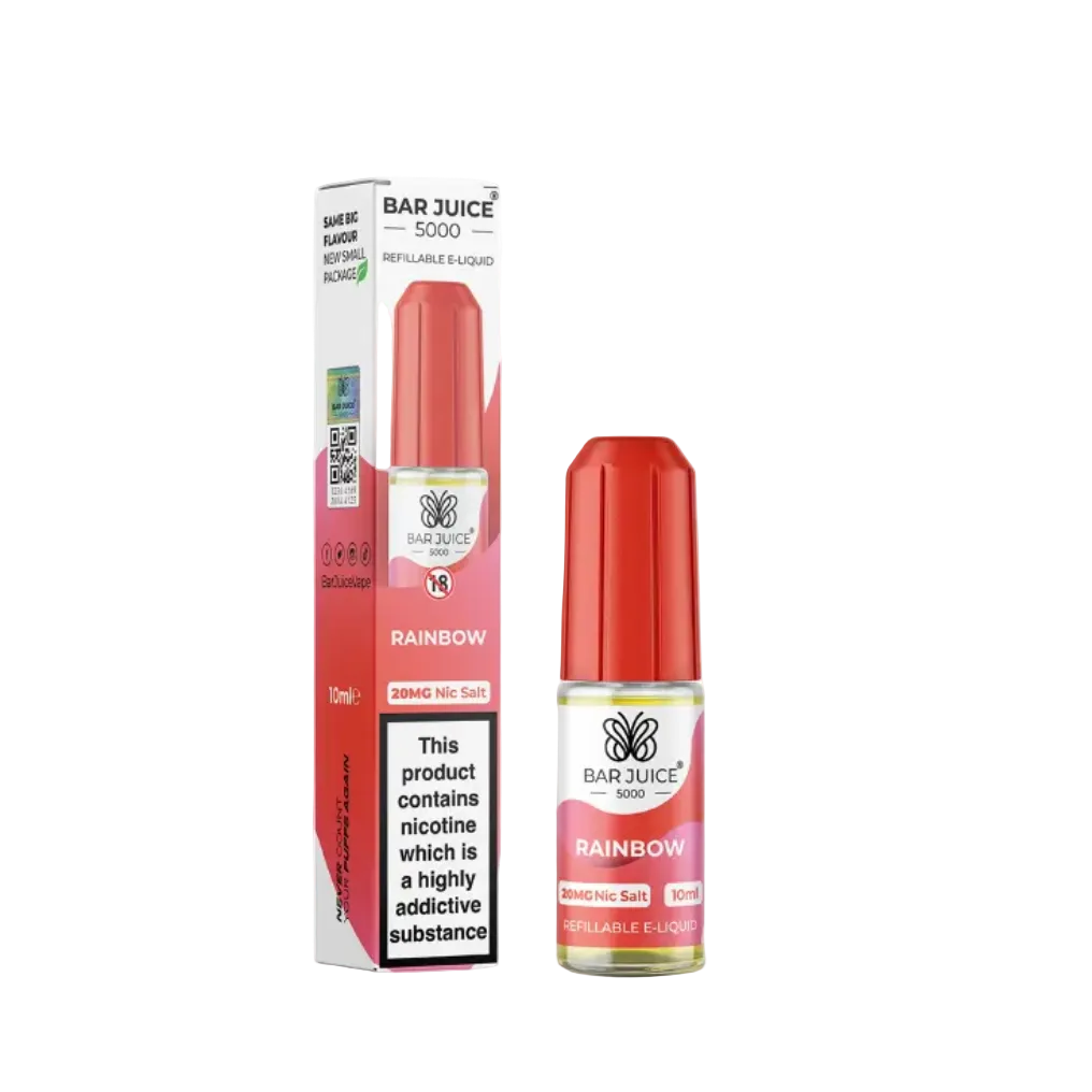Rainbow Nic Salt E-Liquid by Bar Juice 5000 10ml