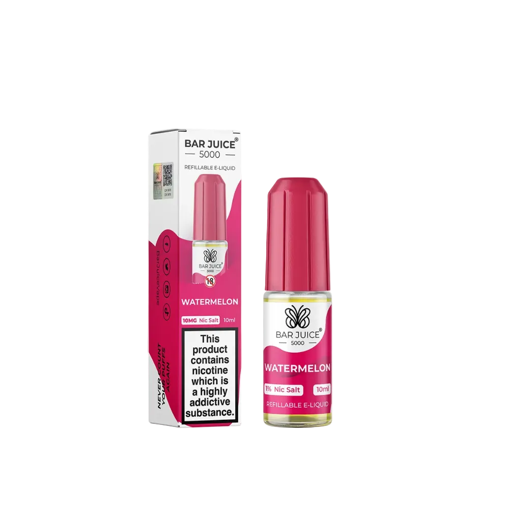 Watermelon Nic Salt E-Liquid by Bar Juice 5000 Salts 10ml
